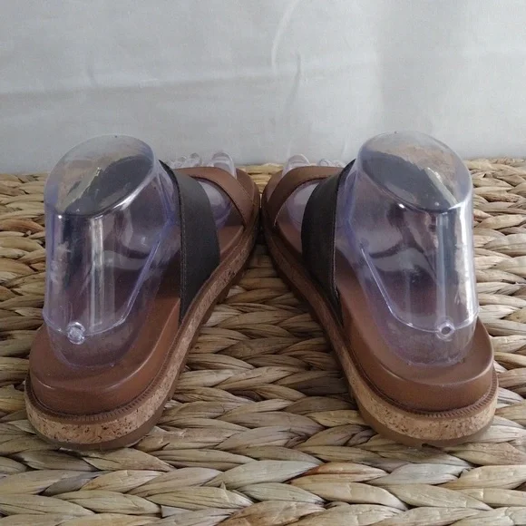 Sorel Roaming buckle slide comfort platform leather sandals 7.5 - Picture 5 of 11